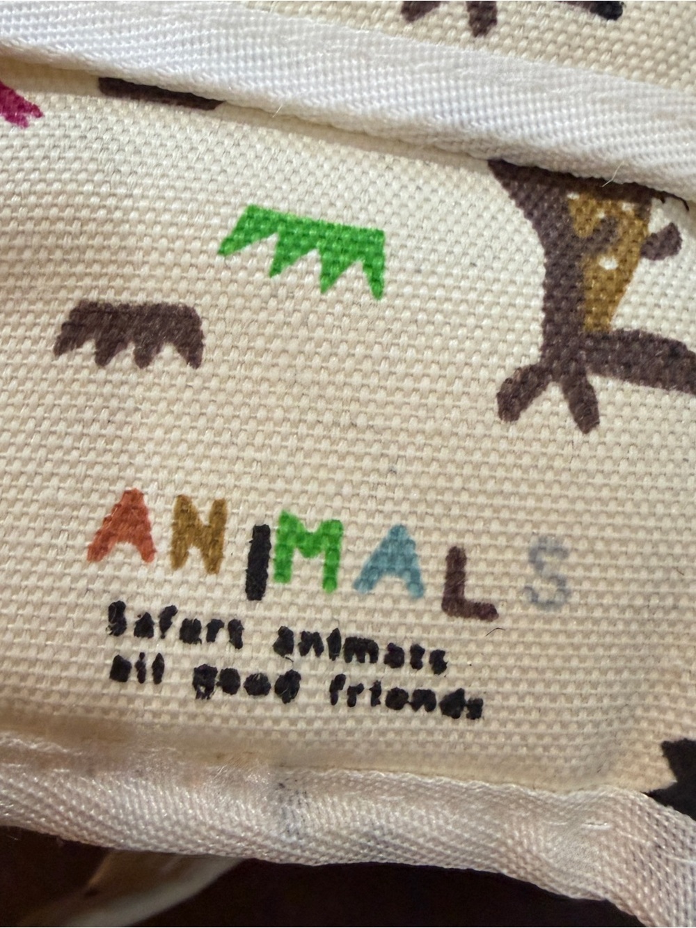 Billion Boxes Brand Animal Themed Canvas Diaper Caddy - Picture 3 of 7